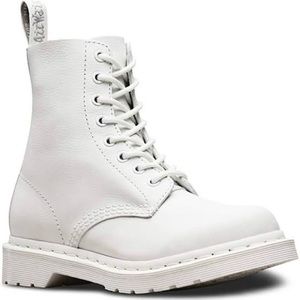 Dr. Martens Pascal Mono White Leather Boots
